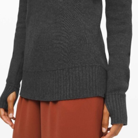 Lululemon Reversible Still Lotus Sweater Gray XS - Picture 5 of 14